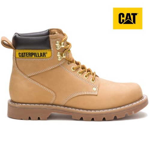 CAT Second Shift Men's Work Boots Brown (AU I-935) Australia